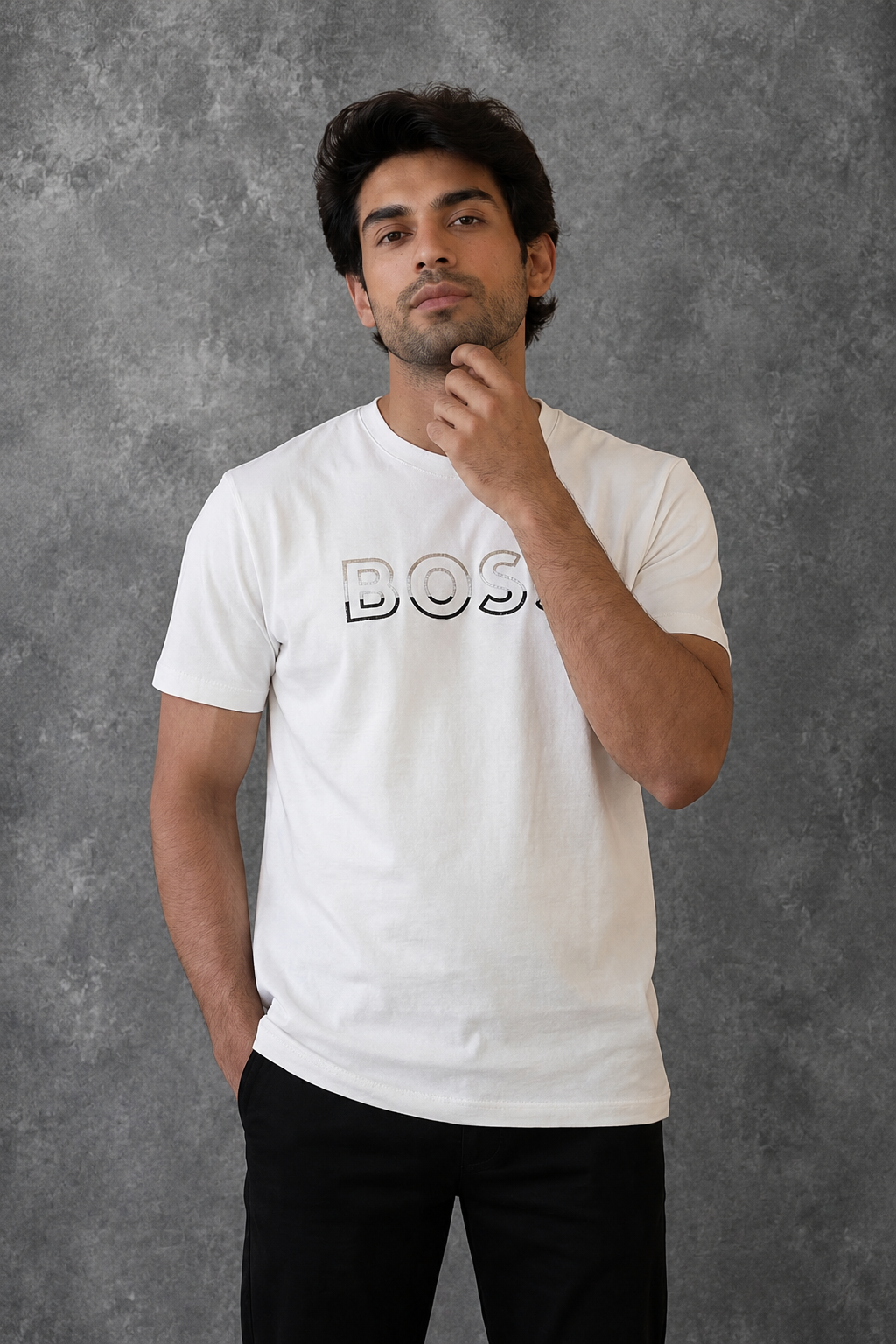 Boss Men's White T-Shirt