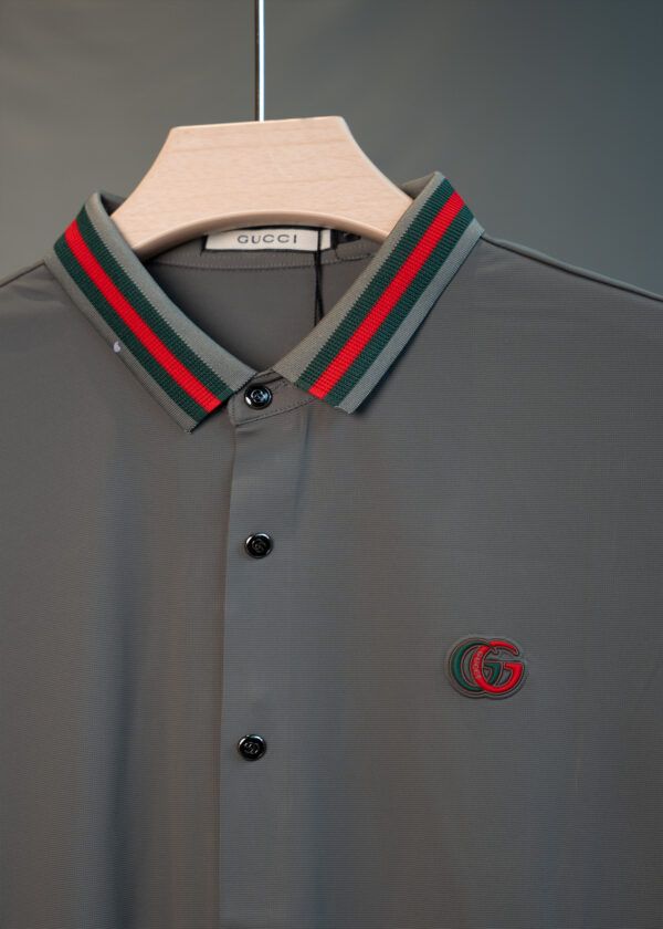 Gucci Half Sleeve Plain Grey Shirt