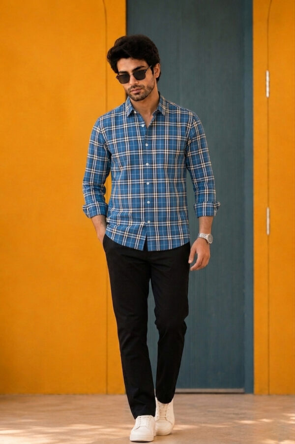 Burberry Cotton Blue Shirt