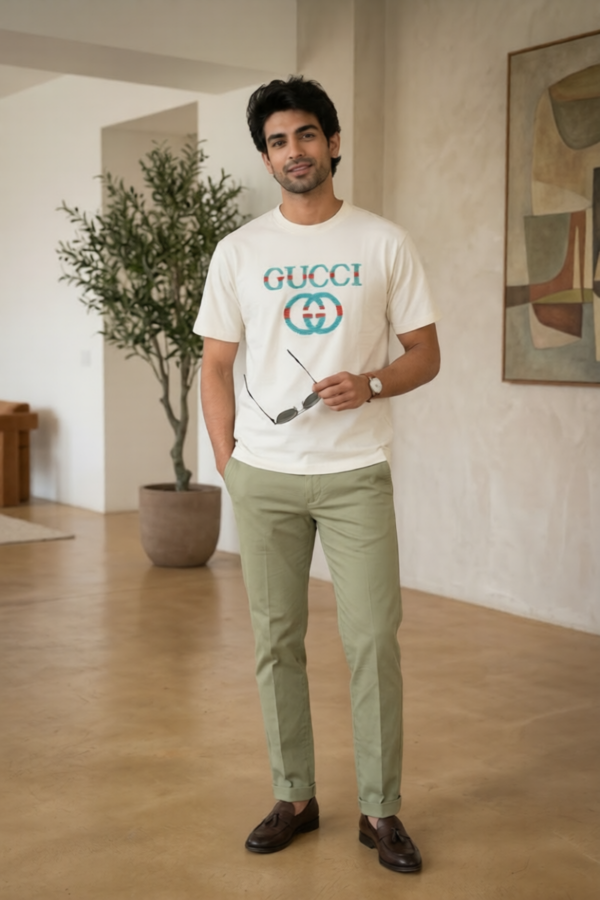 Gucci Men's White T-Shirt