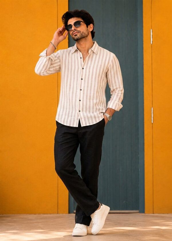 Men’s Cotton White Shirt