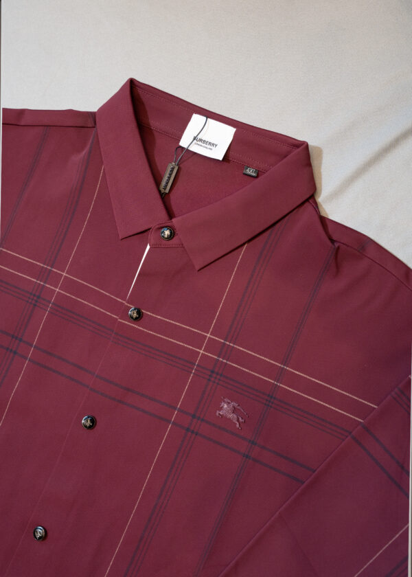 Burberry Men's Burgundy Shirt