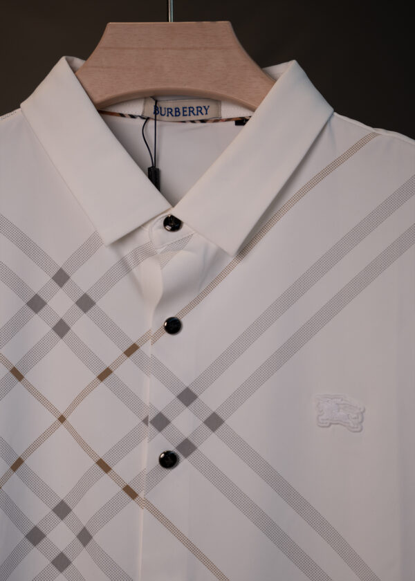 Burberry Men’s Half Sleeve White Shirt