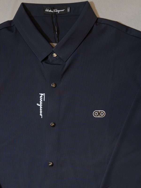 Salvatore Ferragamo Men's Navy Blue Shirt