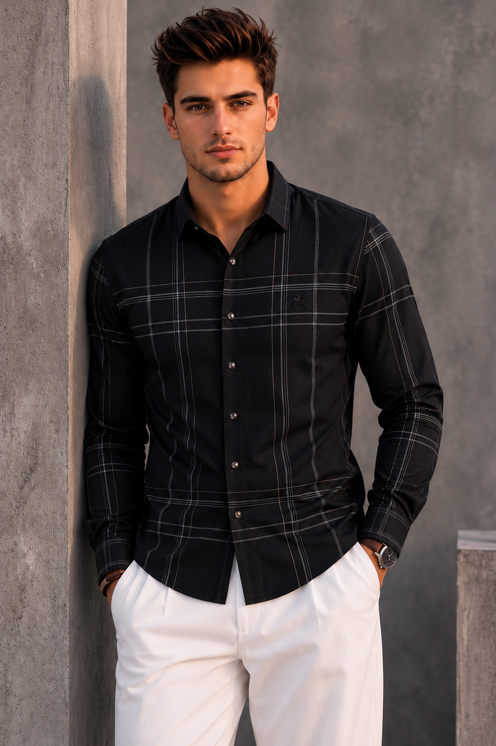 Burberry Men's Black Shirt