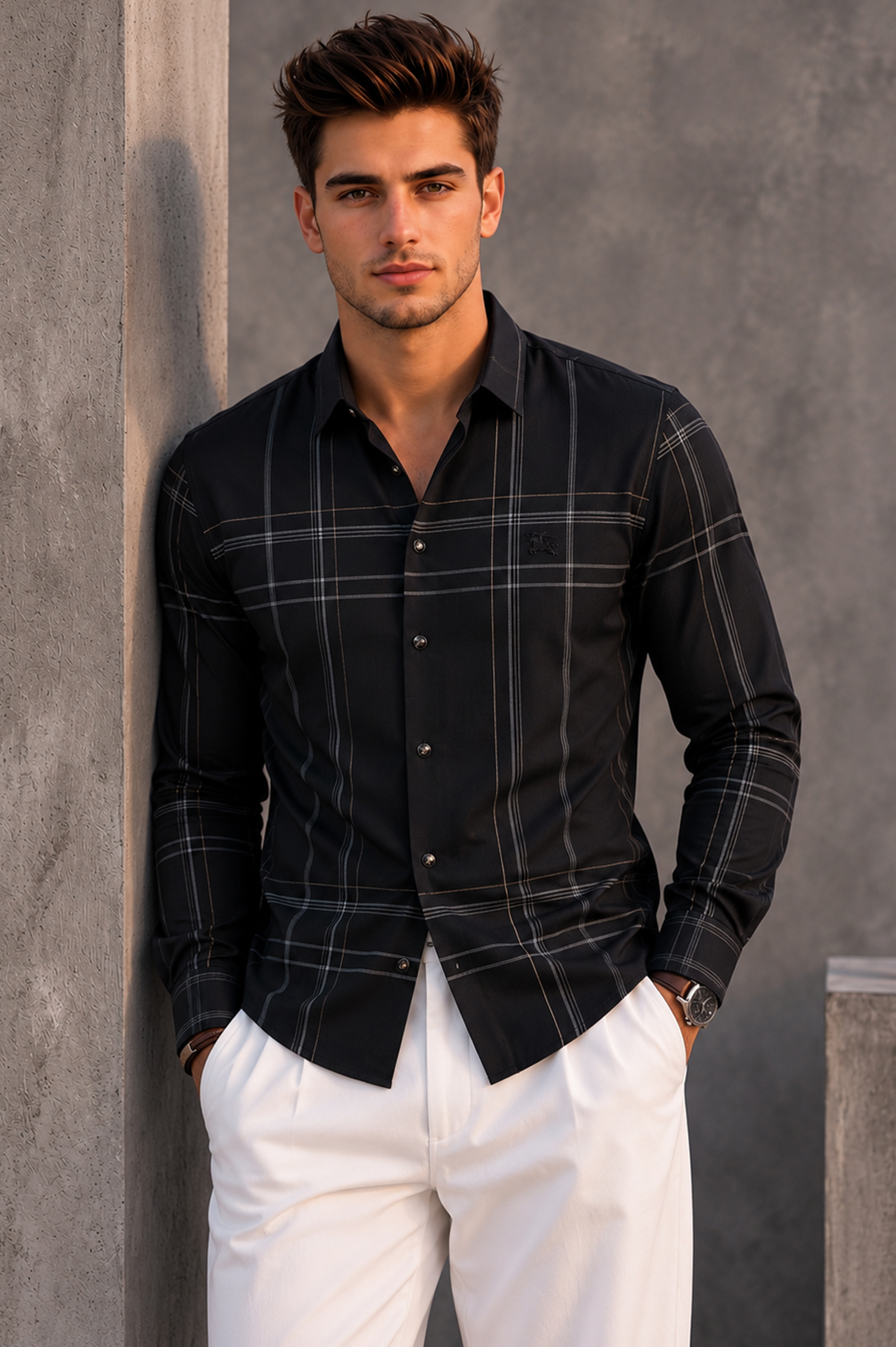 Burberry Men's Black Shirt