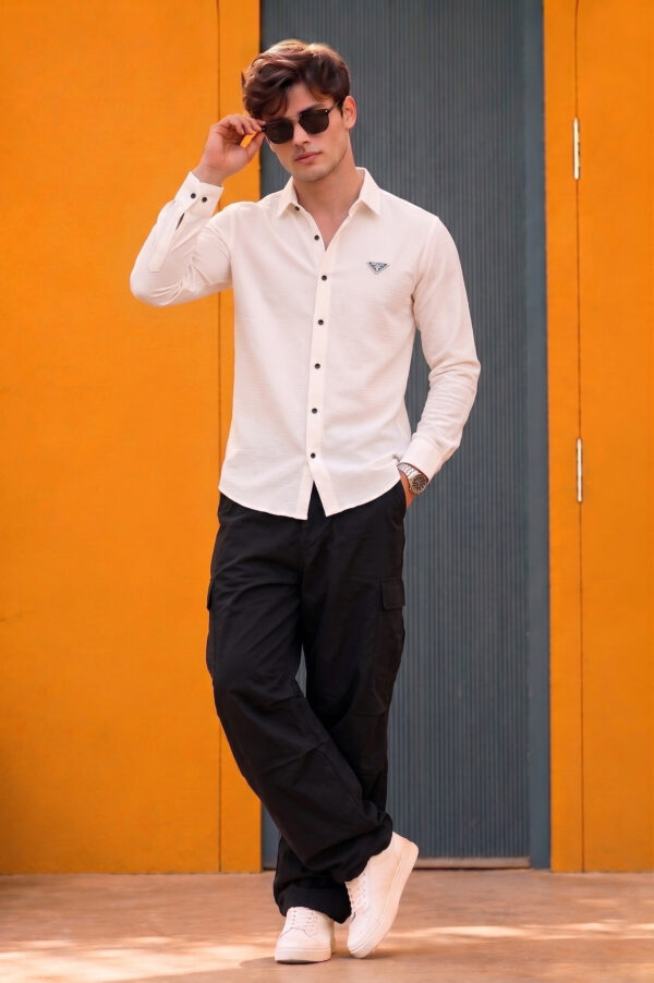 Prada Men's Off-White Shirt