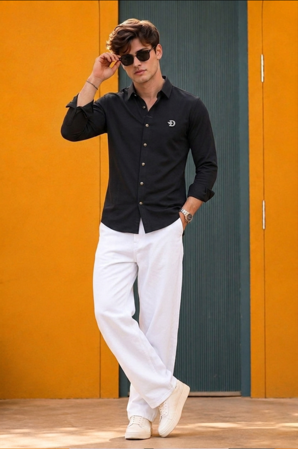 Christian Dior Men's Plain Black Shirt