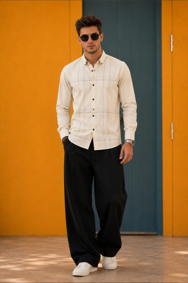 Burberry Men's Cream Shirt