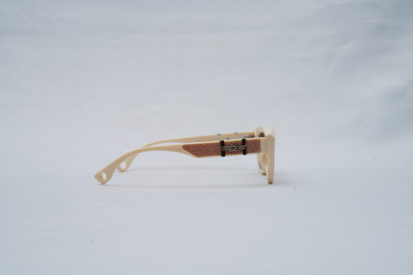 Hermès Angular Cat-Eye Statement Sunglasses in Ivory Cream