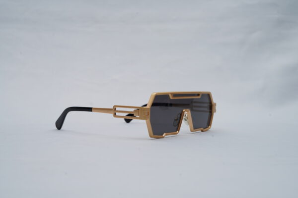 Marc Jacobs 2267 Futuristic Geometric Metal Shield Sunglasses in Gold