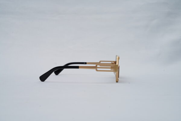 Marc Jacobs 2267 Futuristic Geometric Metal Shield Sunglasses in Gold