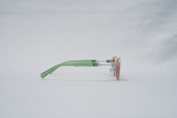 Marc Jacobs Pastel Geometric Octagon Sunglasses in Peach and Mint with Dark Grey Lenses
