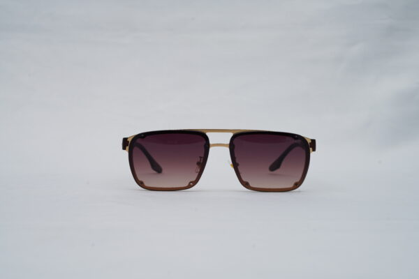 Prada Linea Rossa Double-Bridge Navigator Sunglasses with Brown Gradient Lenses
