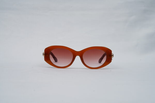 Bvlgari Serpenti Forever BV40007I Thick Oval Sunglasses with Brown Gradient Lenses
