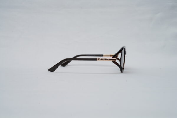 Tom Ford Full-Rim Rounded Sunglasses – Shiny Dark Brown with Brown Gradient Lenses