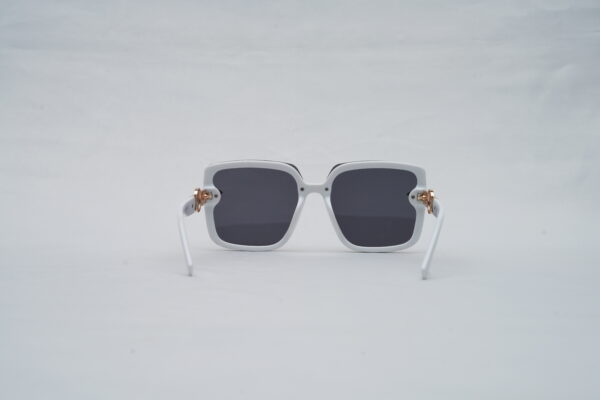 Versace Full-Rim Square Sunglasses – Black Acetate with Gold Medusa Greca Detailing