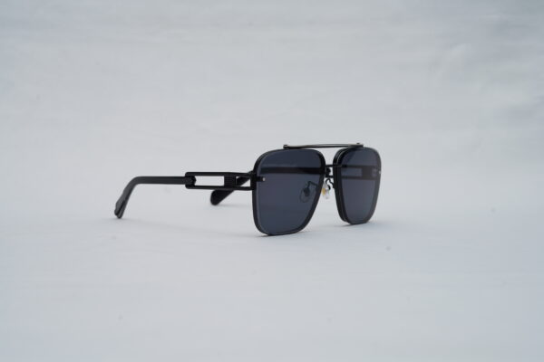 DITA Midnight Special Full-Rim Aviator Sunglasses – Matte Black Titanium with Dark Grey Lenses