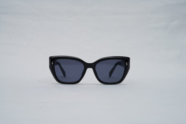 Prada Full-Rim Cat-Eye Sunglasses – Glossy Black Acetate with Dark Tint Lenses