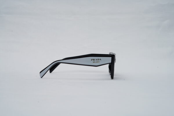 Prada Full-Rim Cat-Eye Sunglasses – Glossy Black Acetate with Dark Tint Lenses