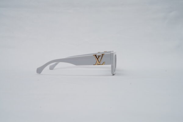 LOUIS VUITTON Statement Rectangular Sunglasses in Bright White