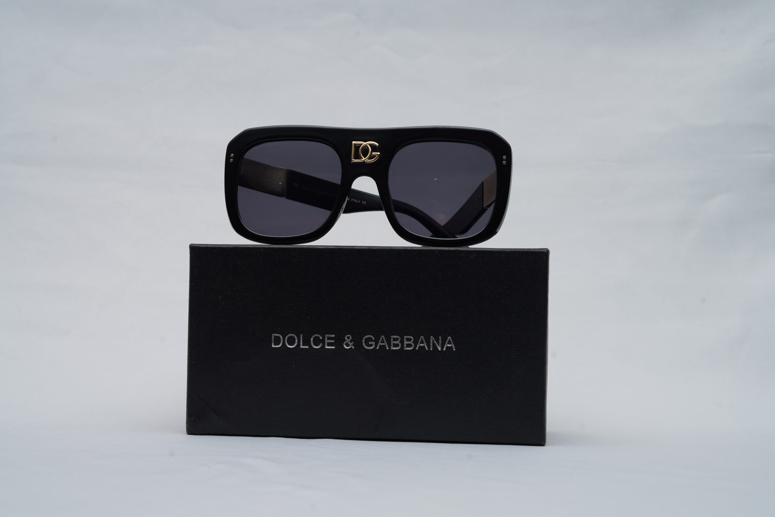 DOLCE & GABBANA DG Logo Statement Shield Sunglasses