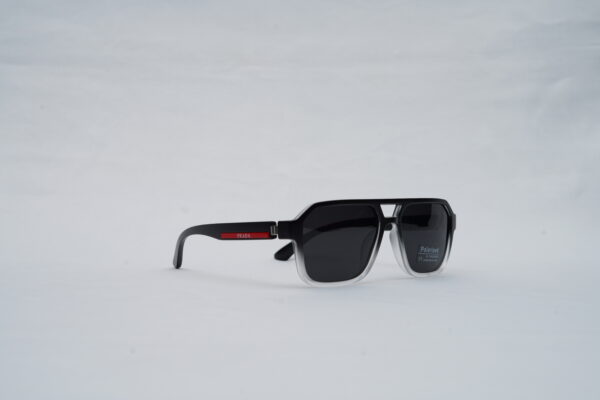 PRADA Linea Rossa Polarized Two-Tone Sport Aviator Sunglasses