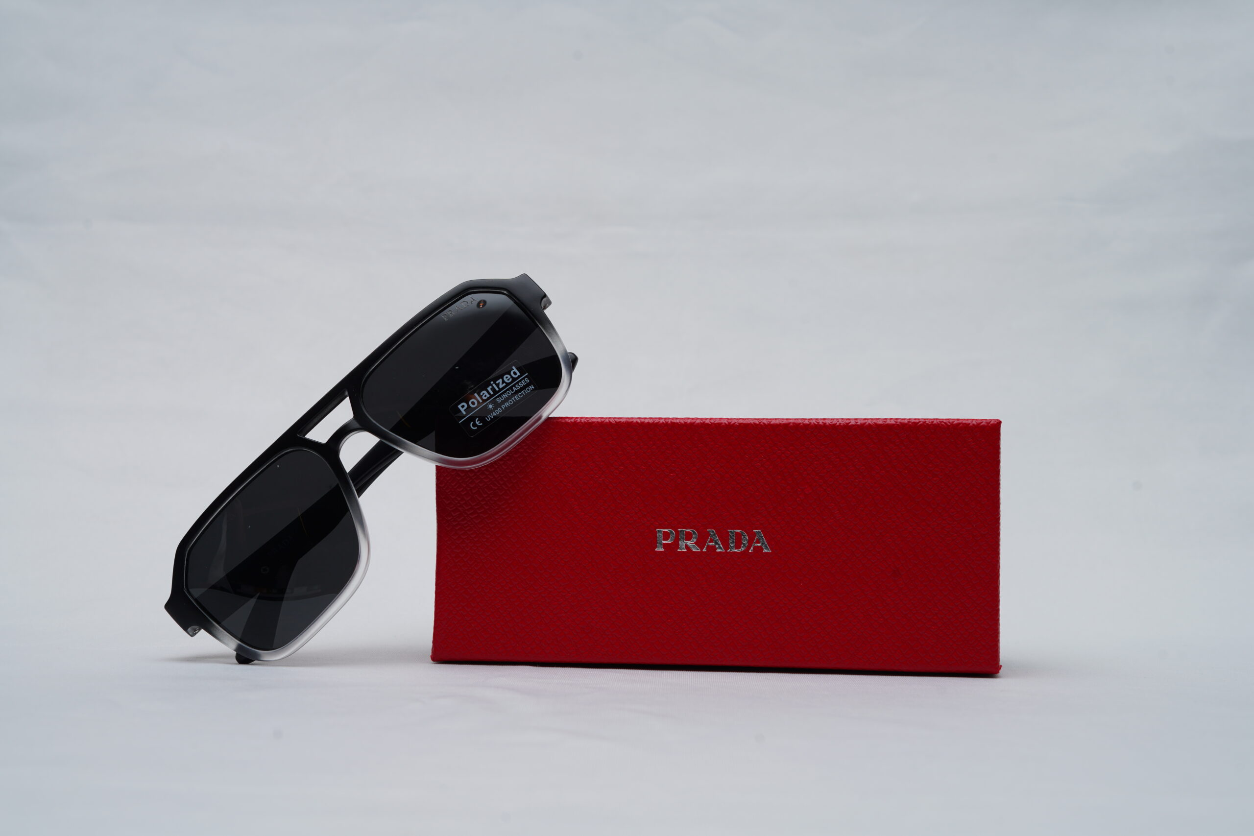 PRADA Linea Rossa Polarized Two-Tone Sport Aviator Sunglasses