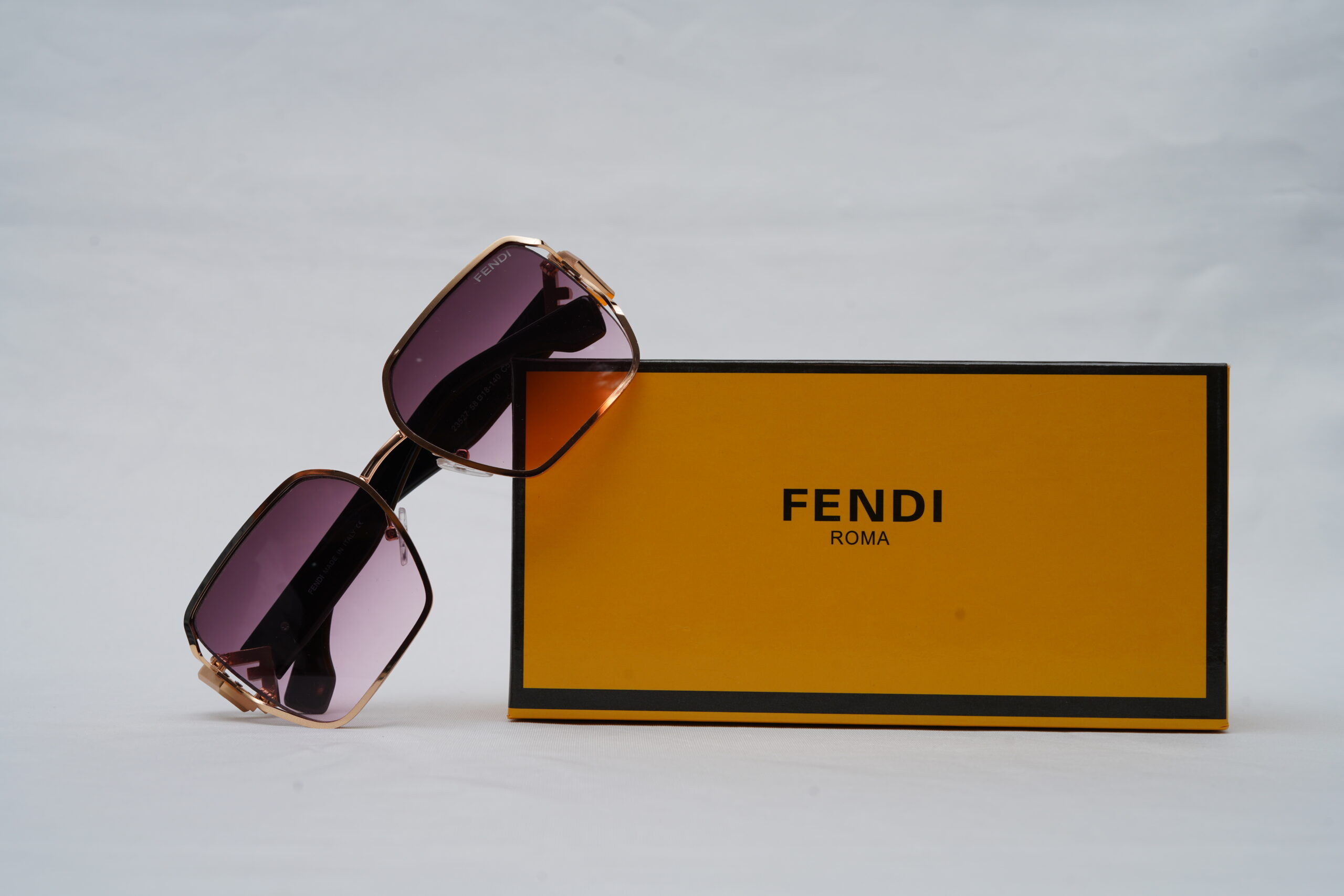 FENDI Roma Statement Hexagonal Gradient Sunglasses
