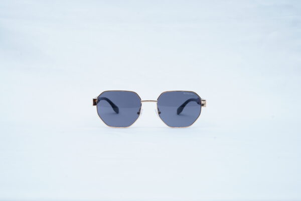 BURBERRY Hexagonal Gold Wire Shades – Luxury British Fashion Sunglasses