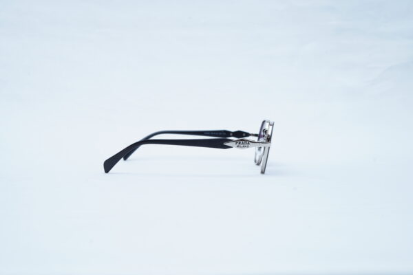 PRADA Silver Angular Pilot Shades – Luxury Blue Gradient Sunglasses