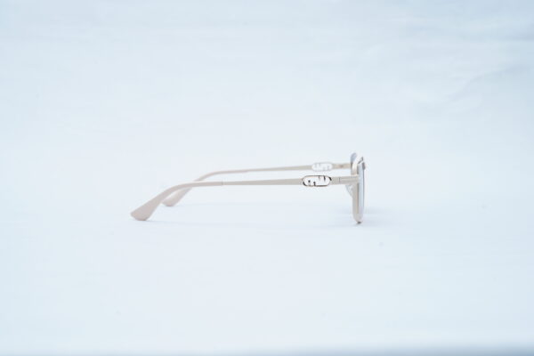 FENDI Gold Wire Angular Square Shades – Luxury Purple Gradient Sunglasses