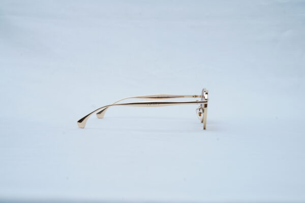 PRADA Gold Wire Round Pilot Shades – Luxury Brown Gradient Sunglasses