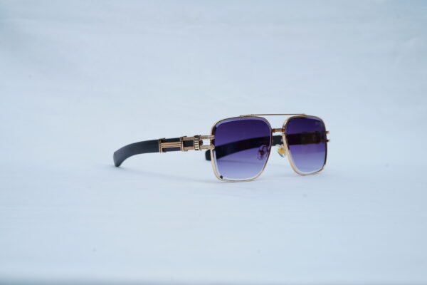 DITA Gold Wire Angular Pilot Shades – Luxury Purple Gradient Sunglasses