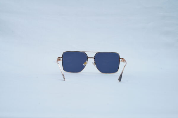 DITA Gold Wire Angular Pilot Shades – Luxury Dark Blue Sunglasses
