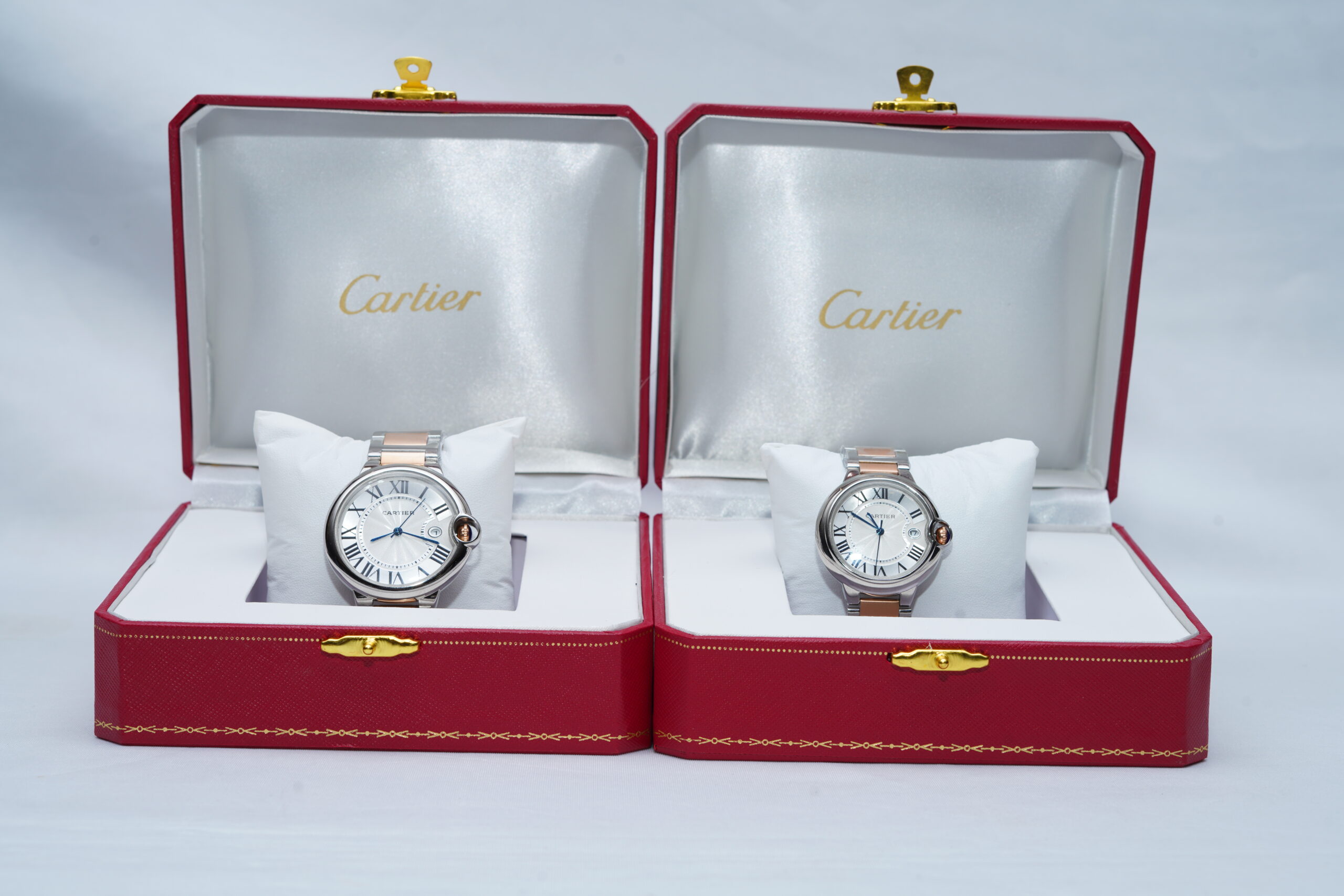 Cartier Ballon Bleu de Cartier Two-Tone Luxury Couple Watch Set