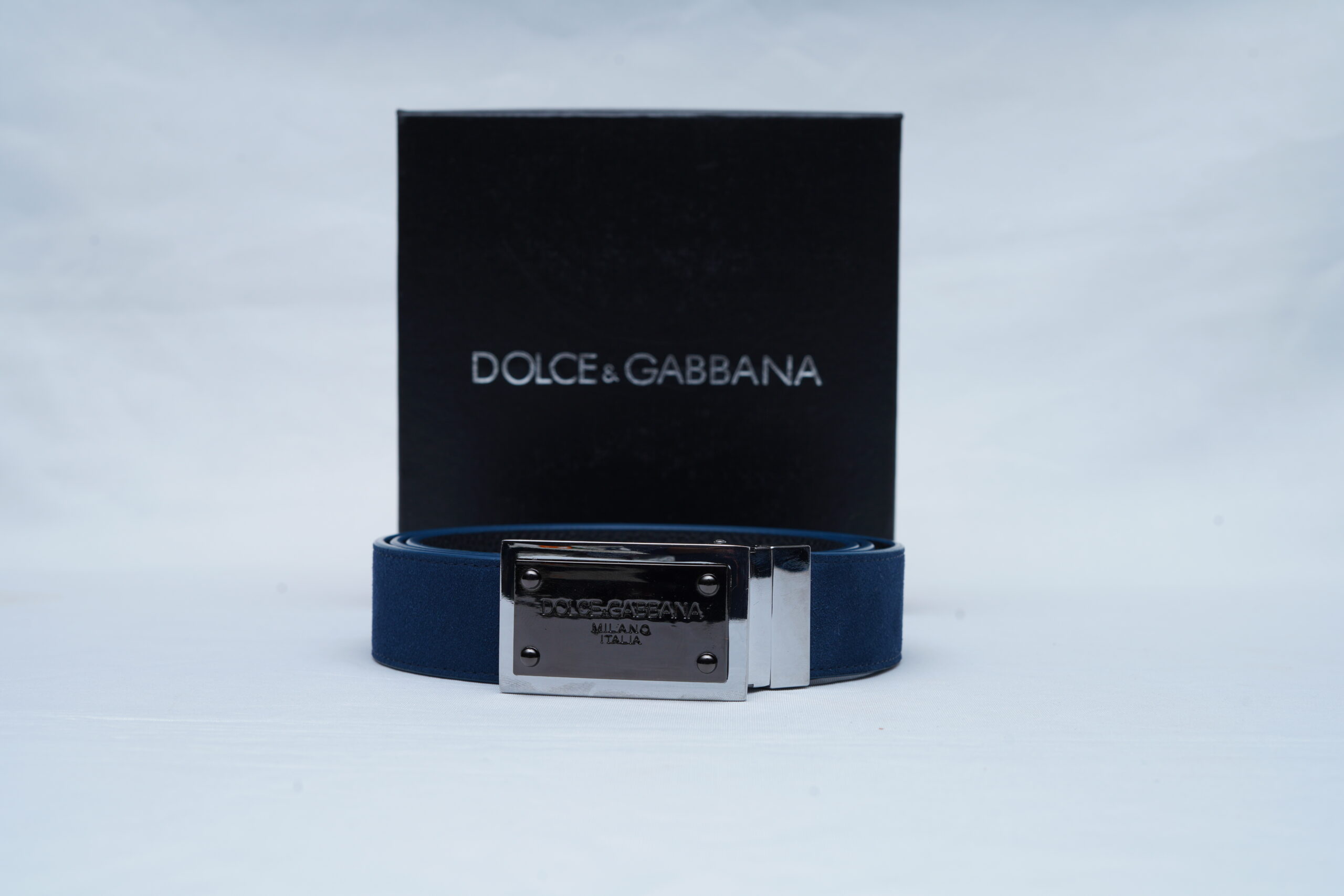 Dolce & Gabbana Men's Reversible Calfskin Leather Belt