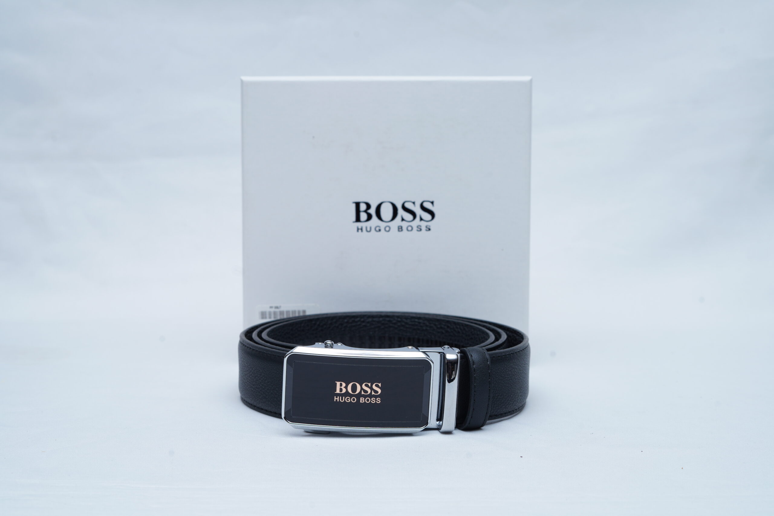 BOSS Hugo Boss Automatic Grained Leather Belt