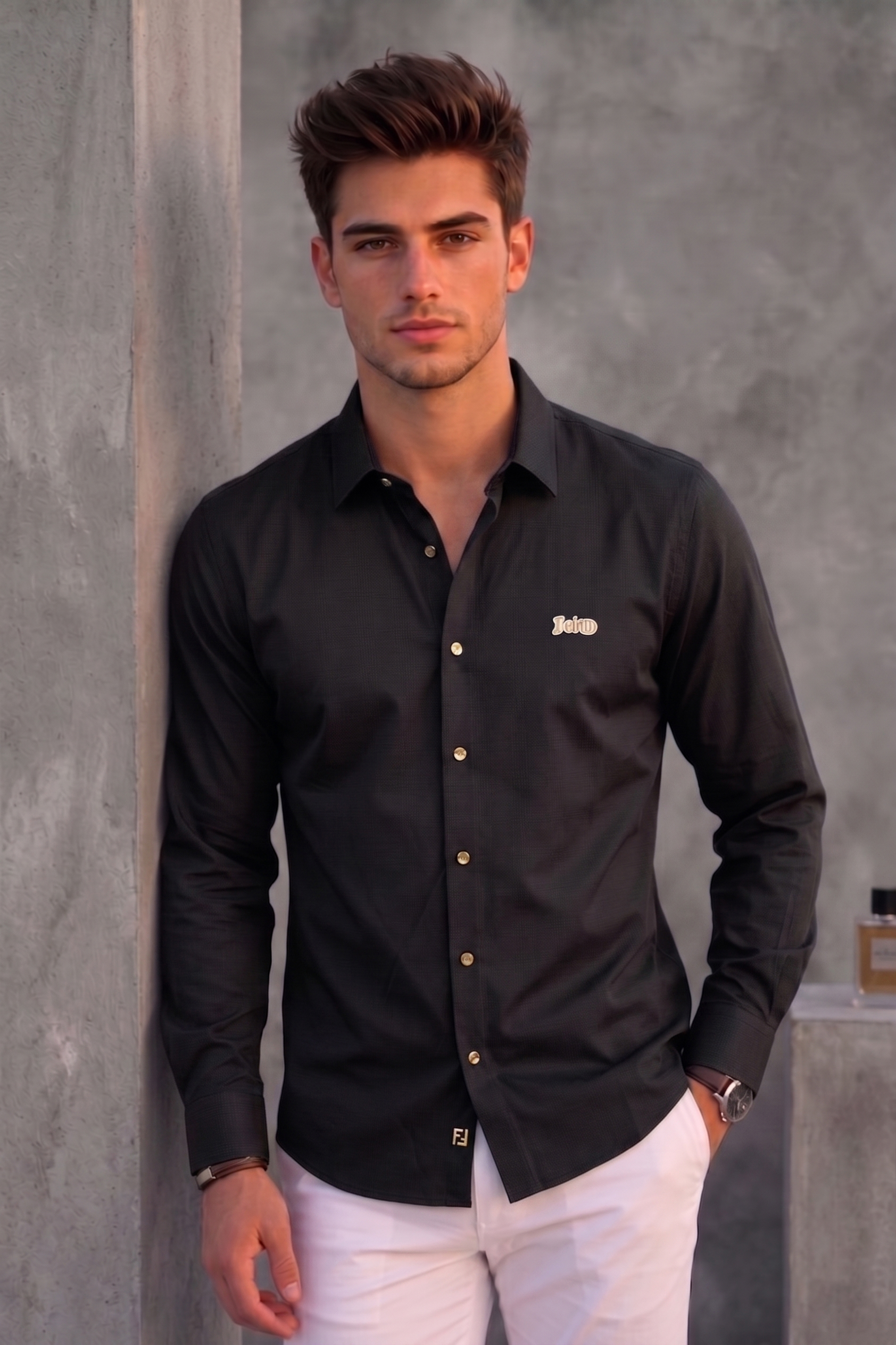 Burberry Men's Black Shirt