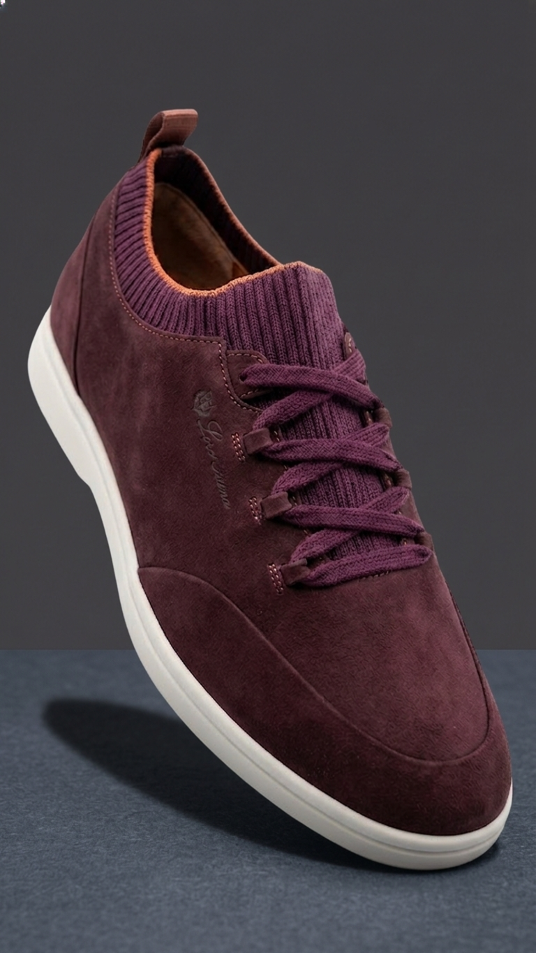 Loro Piana Men's Soho Walk Suede Sneakers