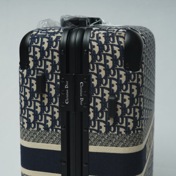 Christian Dior Trolley Suitcase – Blue Oblique Canvas
