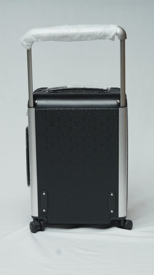 Louis Vuitton Monogram Embossed Black Leather Horizon 55 Trolley Suitcase
