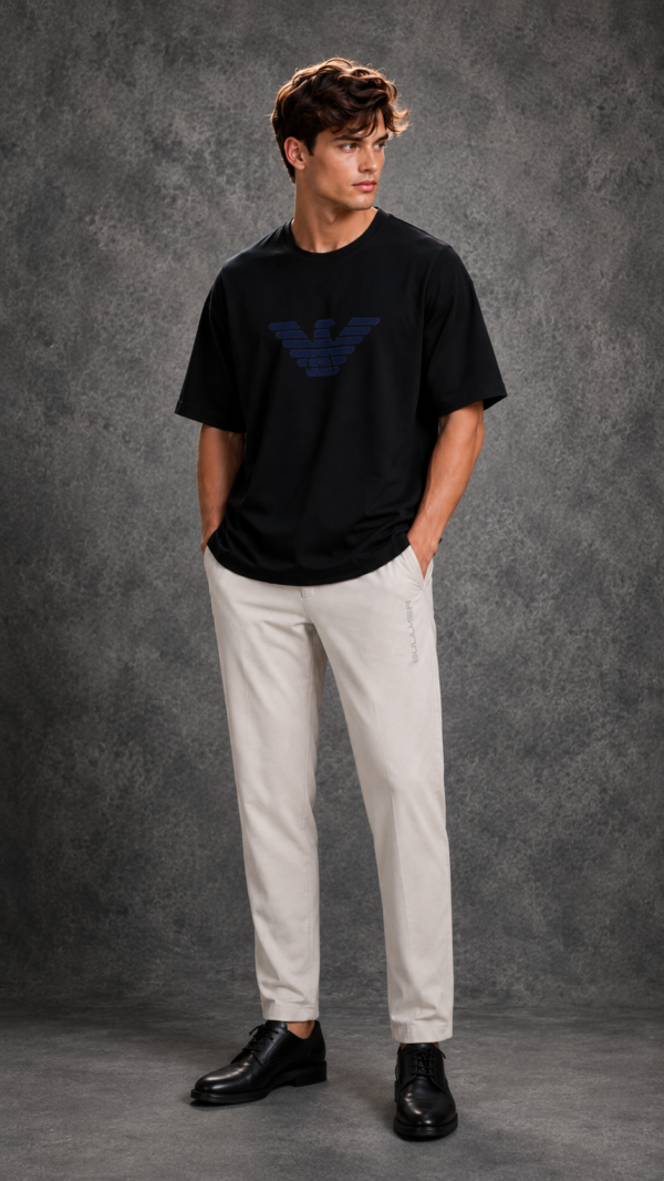 Emporio Armani Men's Eagle Logo Black T-Shirt