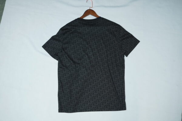 Dior Men's Logo Half Sleeve Black T-Shirt