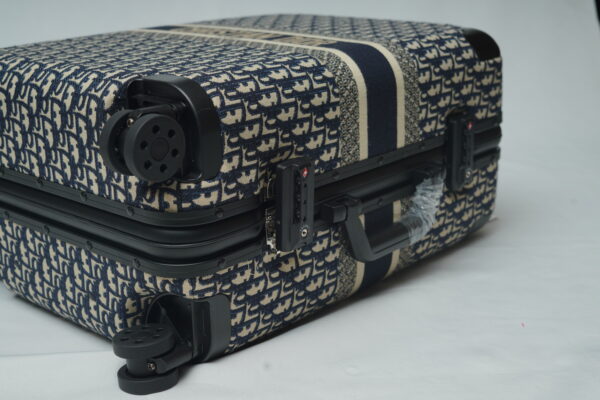 Christian Dior Trolley Suitcase – Blue Oblique Canvas