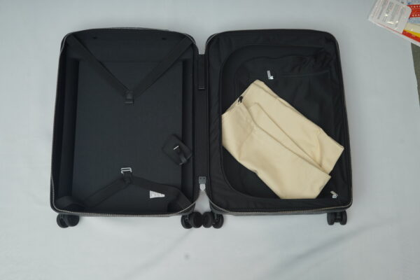 Louis Vuitton Monogram Embossed Black Leather Horizon 55 Trolley Suitcase