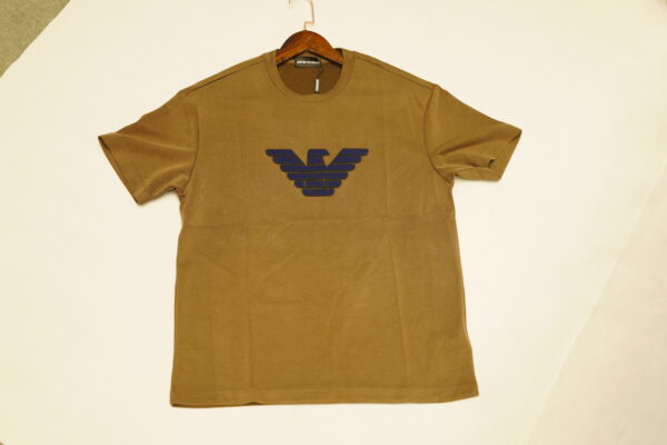 Emporio Armani Men's Eagle Logo Brown T-Shirt