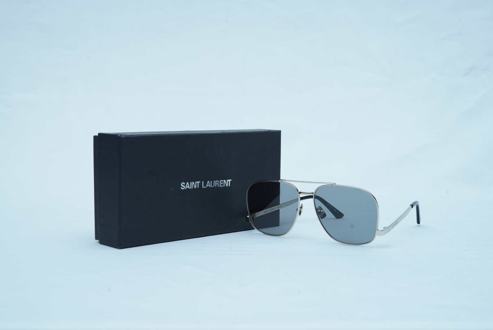Saint Laurent Men's Double-Bridge Caravan Sunglasses