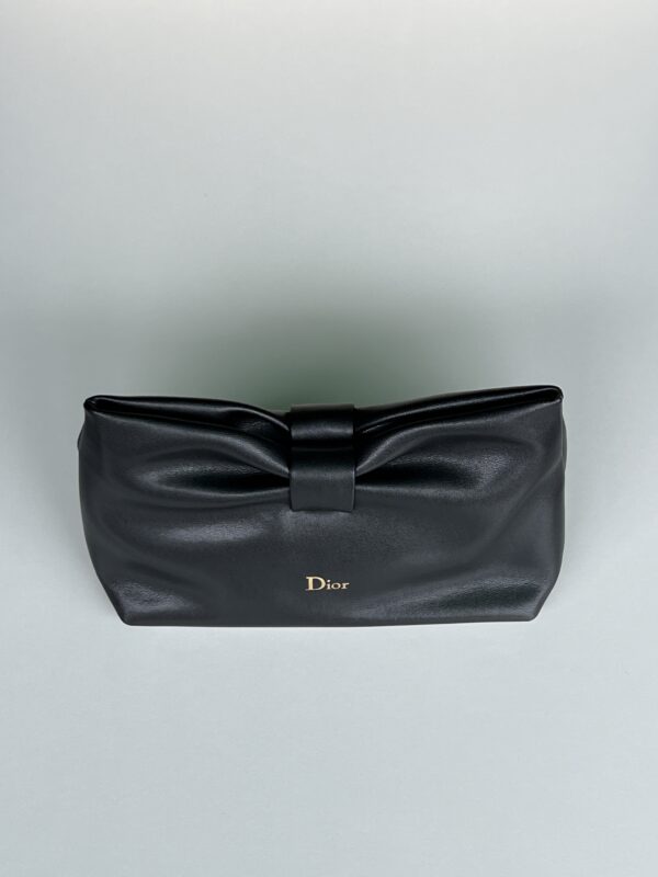 Dior Small Bow Bag in Black Lambskin with Chain Strap