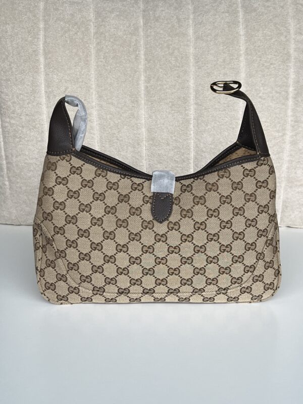 Gucci Vintage GG Canvas Jackie O Hobo Shoulder Bag